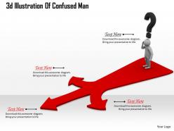 1013 3d illustration of confused man ppt graphics icons powerpoint