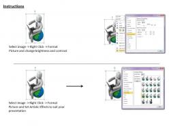 1013 3d illustration of global communication ppt graphics icons powerpoint