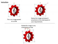 1013 3d man running in gear ppt graphics icons powerpoint