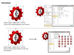 1013 3d man running in gear ppt graphics icons powerpoint