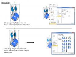 1013 3d man shaking hands on earth ppt graphics icons powerpoint