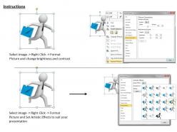 1013 3d man with urgent letter ppt graphics icons powerpoint