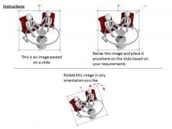 1013 3d man working with colleague ppt graphics icons powerpoint