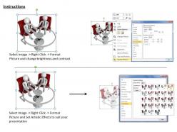 1013 3d man working with colleague ppt graphics icons powerpoint