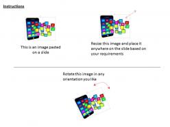 1014 smartphone with social media icons  image graphics for powerpoint