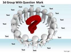 1113 3d group with question mark ppt graphics icons powerpoint