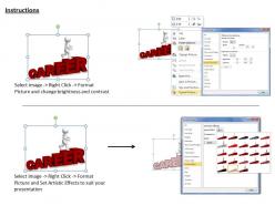 1113 3d illustration of career path ppt graphics icons powerpoint