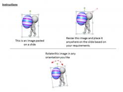 1113 3d image of man with easter egg ppt graphics icons powerpoint