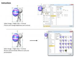1113 3d image of man with easter egg ppt graphics icons powerpoint