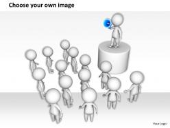 1113 3d leader making an announcement ppt graphics icons powerpoint