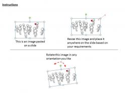 1113 3d leader making an announcement with red megaphone ppt graphics icons powerpoint