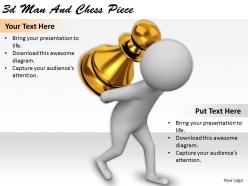 1113 3d man and chess piece ppt graphics icons powerpoint