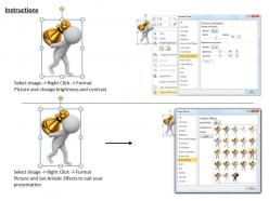 1113 3d man and chess piece ppt graphics icons powerpoint
