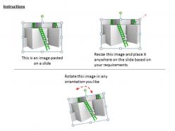 1113 3d man on ladder leading upwards ppt graphics icons powerpoint