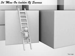 1113 3d man on ladder of success ppt graphics icons powerpoint