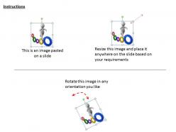 1113 3d man running on the gears ppt graphics icons powerpoint