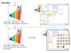 1113 3d man sitting on bar graph ppt graphics icons powerpoint