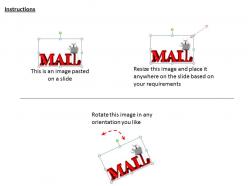 1113 3d man writing mail ppt graphics icons powerpoint