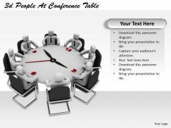 1113 3d people at conference table ppt graphics icons powerpoint