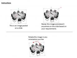 1113 3d people at conference table ppt graphics icons powerpoint