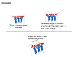 1113 3d people promoting team work ppt graphics icons powerpoint
