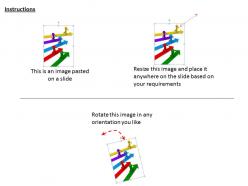 1113 3d people running on arrows ppt graphics icons powerpoint
