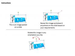 1113 3d render of business idea ppt graphics icons powerpoint