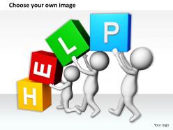1113 3d team helping each other ppt graphics icons powerpoint