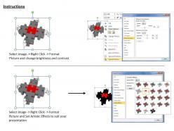 1113 3d team solving puzzles ppt graphics icons powerpoint