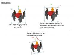 1113 3d team standing with leader ppt graphics icons powerpoint