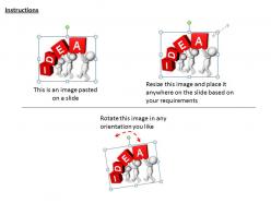 1113 3d team working on an idea ppt graphics icons powerpoint