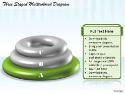 1113 business ppt diagram three staged multicolored diagram powerpoint template