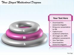1113 business ppt diagram three staged multicolored diagram powerpoint template