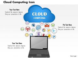 1114 cloud computing icon powerpoint presentation