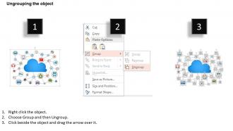 1114 cloud icon with internet options powerpoint template