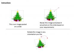 1114 decorated christmas tree with gifts image graphics for powerpoint