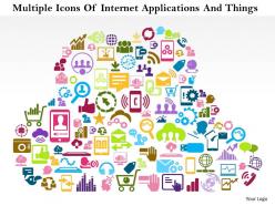 1114 multiple icons of internet applications and things powerpoint template