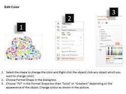 1114 multiple icons of internet applications and things powerpoint template