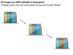 1214 five staged technology icon process diagram powerpoint template