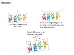 1813 3d illustration of team help ppt graphics icons powerpoint