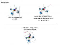 1813 3d team discussion on pie chart ppt graphics icons powerpoint