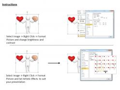 2413 get the balance of heart and mind ppt graphics icons powerpoint