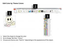 2502 business ppt diagram happy emoticon with medicine powerpoint template