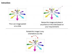 2513 3d confused man in arrows ppt graphics icons powerpoint