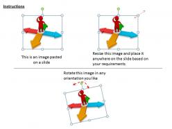 2513 3d man confused in arrows ppt graphics icons powerpoint