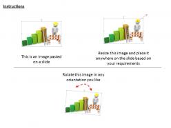 2513 3d man with construction bar graph ppt graphics icons powerpoint