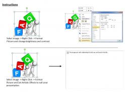 2513 3d people holding faq cubes ppt graphics icons powerpoint