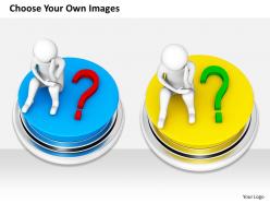 2513 3d sad man with question mark ppt graphics icons powerpoint
