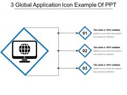 3 global application icon example of ppt