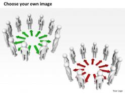 3d arrows connecting people in communication network ppt graphics icons
